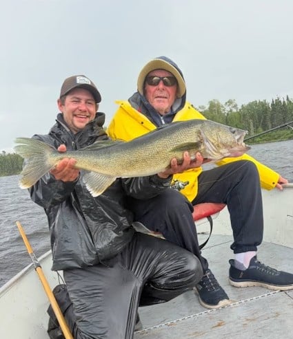 34 inch Walleye caught at North Spirit Lake Lodge, August 2026